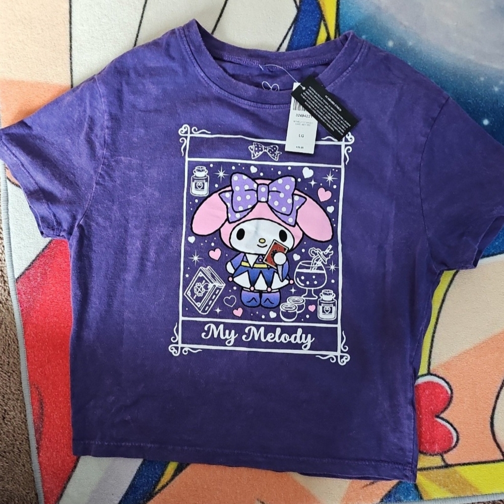 My Melody Purple Crop Top